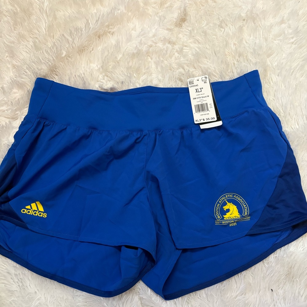 Adidas women Boston marathon 3” shorts #106